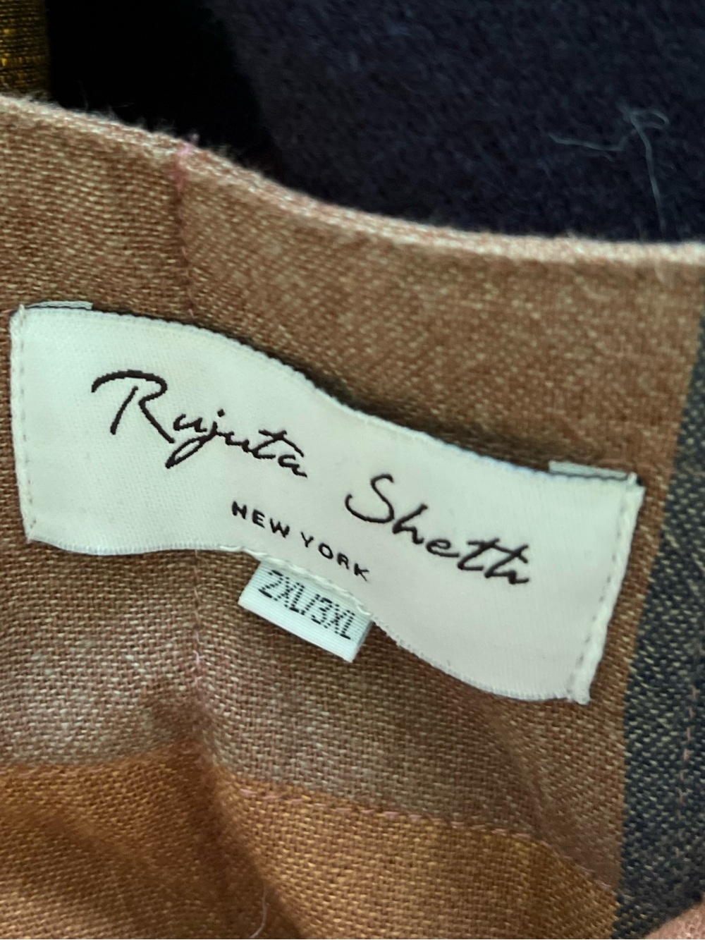 Rujuta Sheth Rory Dress in Confetti Chex X Stripes 2XL / 3XL - Picture 7 of 14